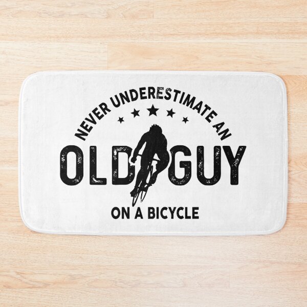 Item preview, Never Underestimate An Old Guy On A Bicycle Funny Cycling designed and sold by LounisArt.