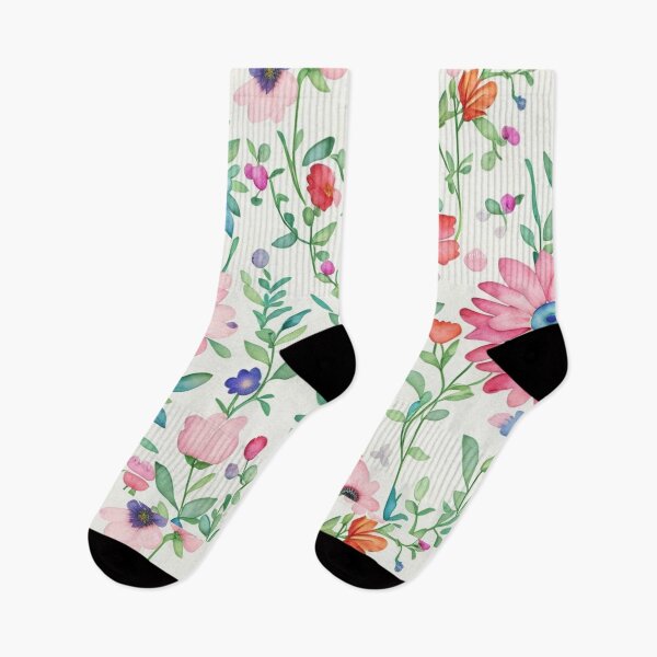Artikelvorschau, Aquarellillustration eines rosa Wildblumenstraußes entworfen und verkauft von FANTASTIC-N.