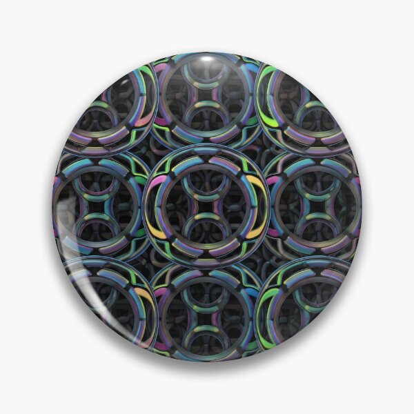 Item preview, Iridescent Chain Rings designed and sold by Kaleidoscope Print.