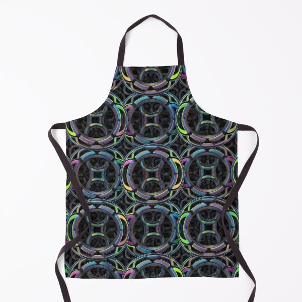 Item preview, Iridescent Chain Rings designed and sold by Kaleidoscope Print.