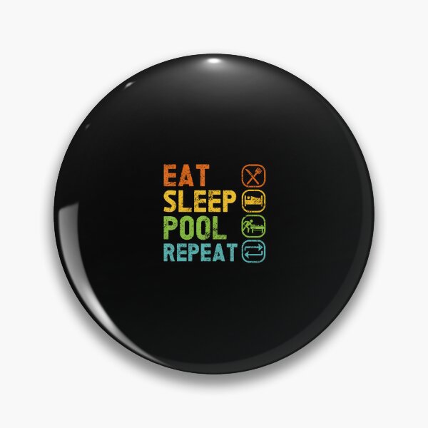 Item preview, Eat Sleep Pool Repeat Balls Pool Snooker Player Billiards designed and sold by vaharisanic.