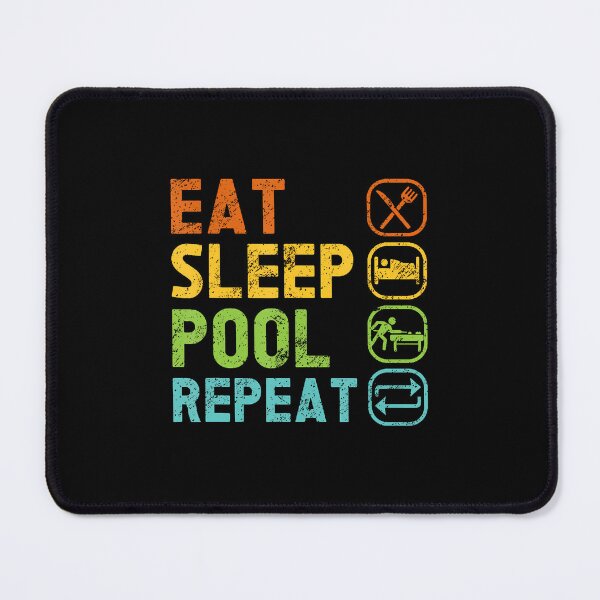 Item preview, Eat Sleep Pool Repeat Balls Pool Snooker Player Billiards designed and sold by vaharisanic.