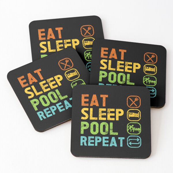 Item preview, Eat Sleep Pool Repeat Balls Pool Snooker Player Billiards designed and sold by vaharisanic.