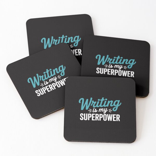Item preview, Writing Is My Superpower Writer Gift designed and sold by AnimeManga2D.