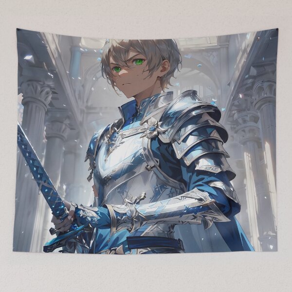 Aperçu de l'œuvre Eugeo Sword Art Online Anime Armure d'Argent Chevalier Fantastique créée et vendue par mildaclairmo.