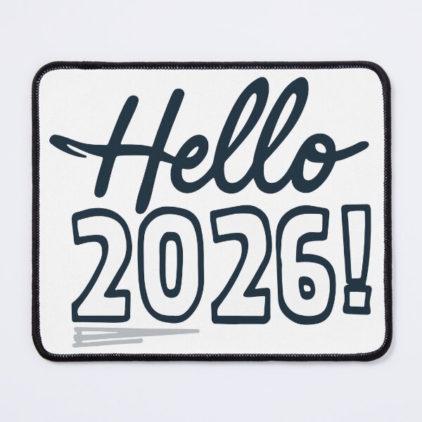 Item preview, Hello 2026 | Minimalist New Year & Graduation Typography designed and sold by DavidTeeStudio.
