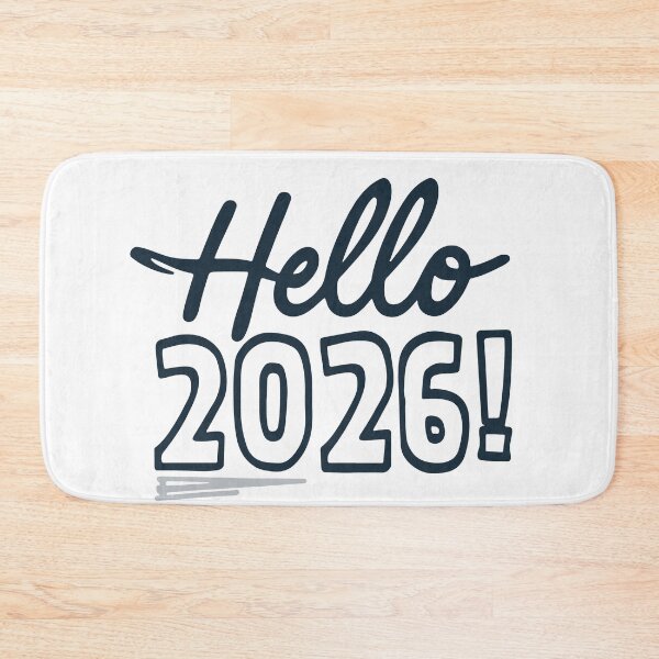 Item preview, Hello 2026 | Minimalist New Year & Graduation Typography designed and sold by DavidTeeStudio.