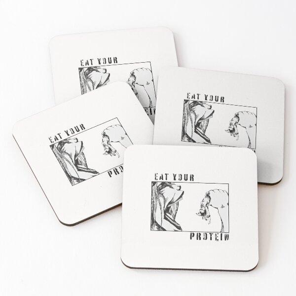 Item preview, Eat Your Protein Anime Attack on Titan  designed and sold by JaidaBruen.