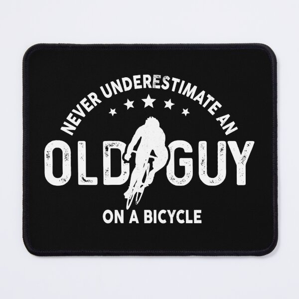 Item preview, Never Underestimate An Old Guy On A Bicycle Funny Cycling designed and sold by LounisArt.