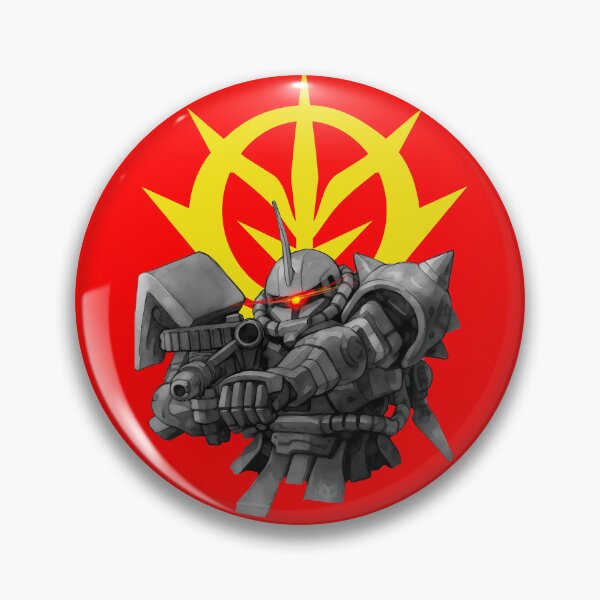 Item preview, black white zaku zeon GUNDAM RED COMET vector art designed and sold by sabartgunpla.