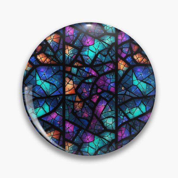 Item preview, Cosmic Stained Glass Galaxy designed and sold by Kaleidoscope Print.