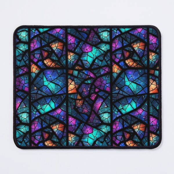 Item preview, Cosmic Stained Glass Galaxy designed and sold by Kaleidoscope Print.