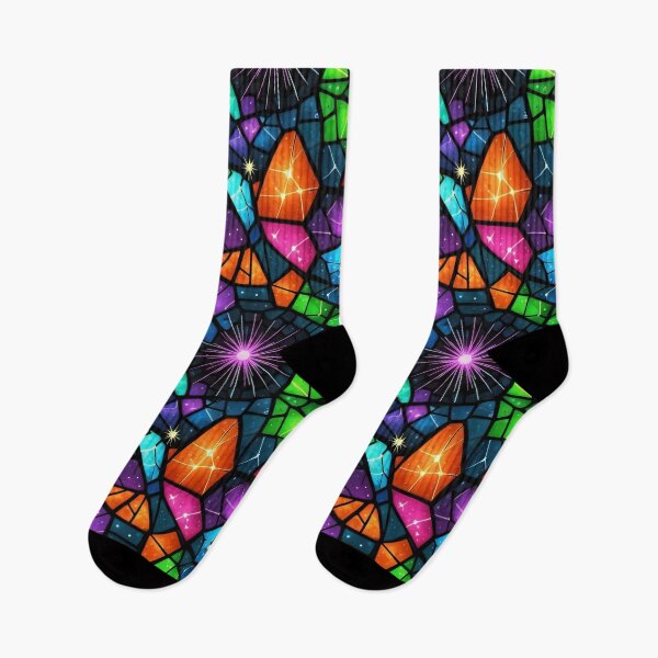 Artikelvorschau, Sternenmuster-Glasmosaik entworfen und verkauft von Kaleidoscope Print.