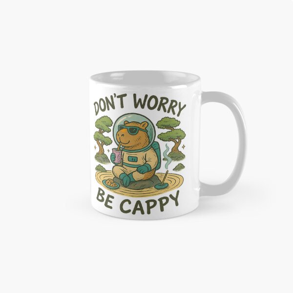 Item preview, Don't Worry Be Cappy, Cute And Motivational Quote, Cute Capybara designed and sold by graphic-genie.