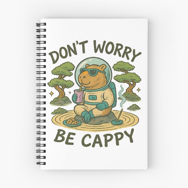 Item preview, Don't Worry Be Cappy, Cute And Motivational Quote, Cute Capybara designed and sold by graphic-genie.