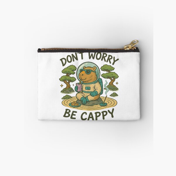 Item preview, Don't Worry Be Cappy, Cute And Motivational Quote, Cute Capybara designed and sold by graphic-genie.