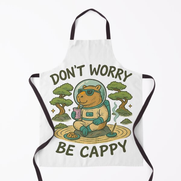 Item preview, Don't Worry Be Cappy, Cute And Motivational Quote, Cute Capybara designed and sold by graphic-genie.