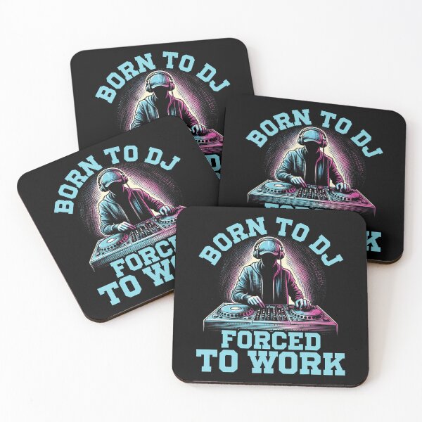 Item preview, Born To Dj Forced To Work Funny Dj For Music Lovers designed and sold by LunaDangelo.