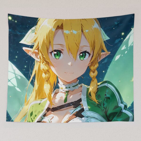 Item preview, Leafa Sword Art Online Anime Girl Waifu Fairy Fantasy Night designed and sold by mildaclairmo.