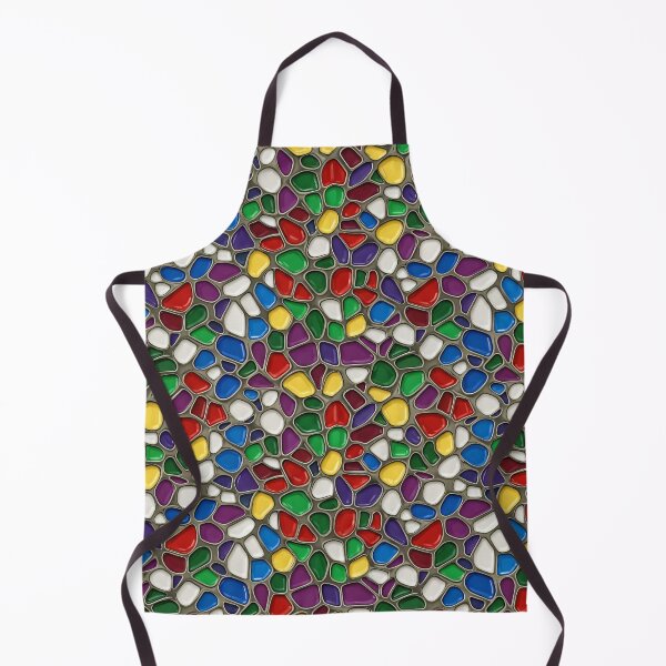 Item preview, Bright Pebble Stained-Glass Mosaic Seamless Pattern designed and sold by Kaleidoscope Print.
