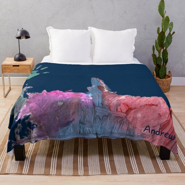 Item preview, Colorful handprint art on dark blue canvas designed and sold by Rue Market.