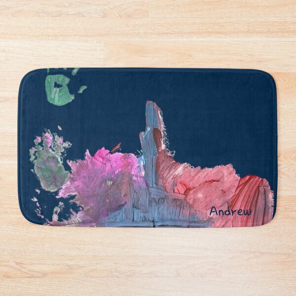 Item preview, Colorful handprint art on dark blue canvas designed and sold by Rue Market.