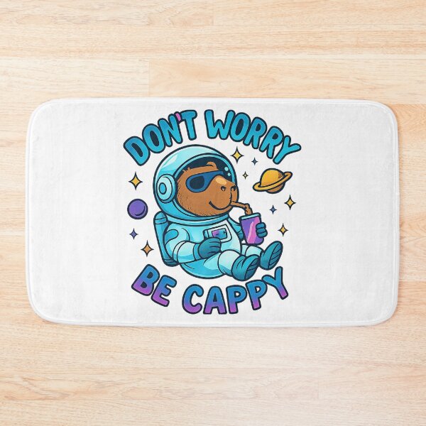 Item preview, Don't Worry Be Cappy, Cute And Motivational Quote, Cute Capybara designed and sold by graphic-genie.