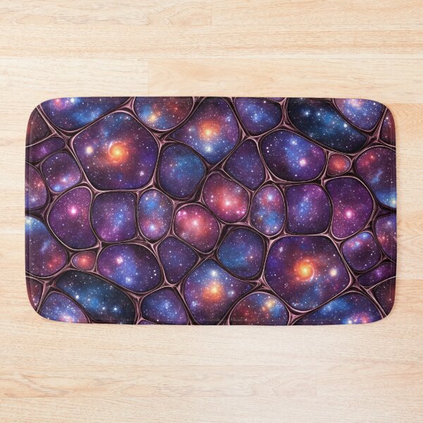 Item preview, Cosmic Galaxy Cell Mosaic Seamless Pattern designed and sold by Kaleidoscope Print.