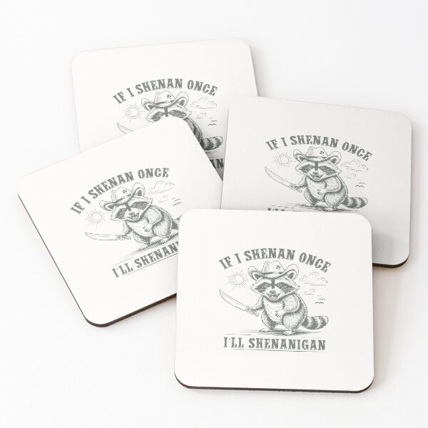 Item preview, If I Shenan Once I'll Shenanigan Vintage Racoon Funny Meme Gift designed and sold by JaidaBruen.