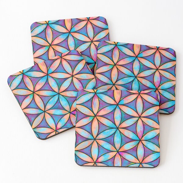 Item preview, Flower of Life Colorful Sacred Geometry Pattern designed and sold by shantilovesart.