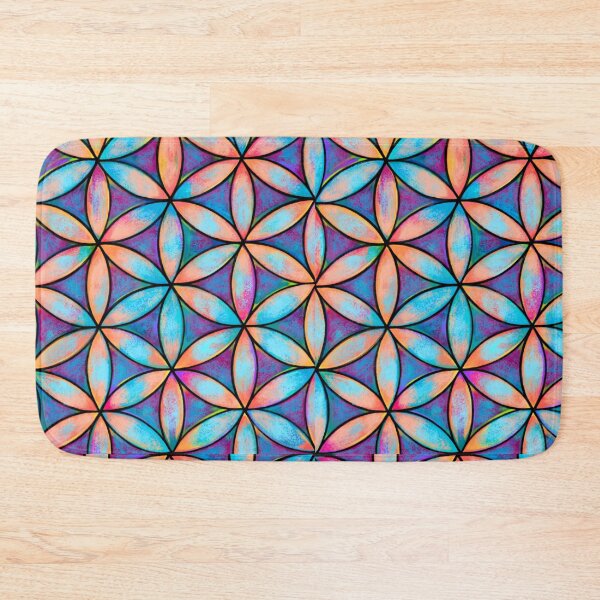 Item preview, Flower of Life Colorful Sacred Geometry Pattern designed and sold by shantilovesart.