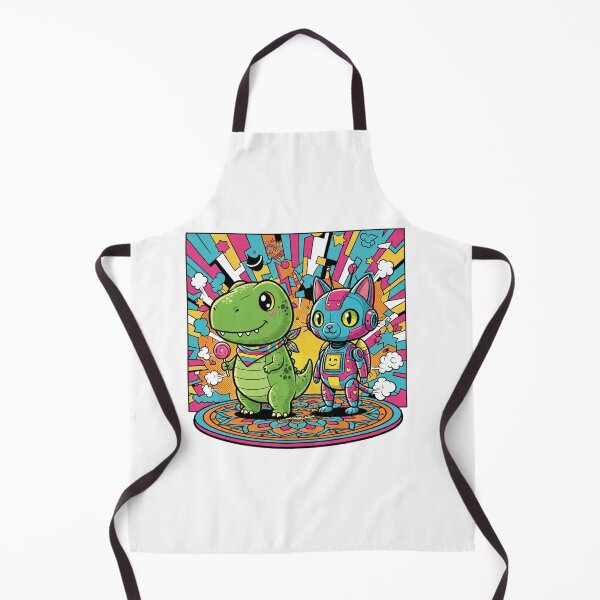 Item preview, Crocodile and robot cat. designed and sold by PP&RAINBOW SHOP.