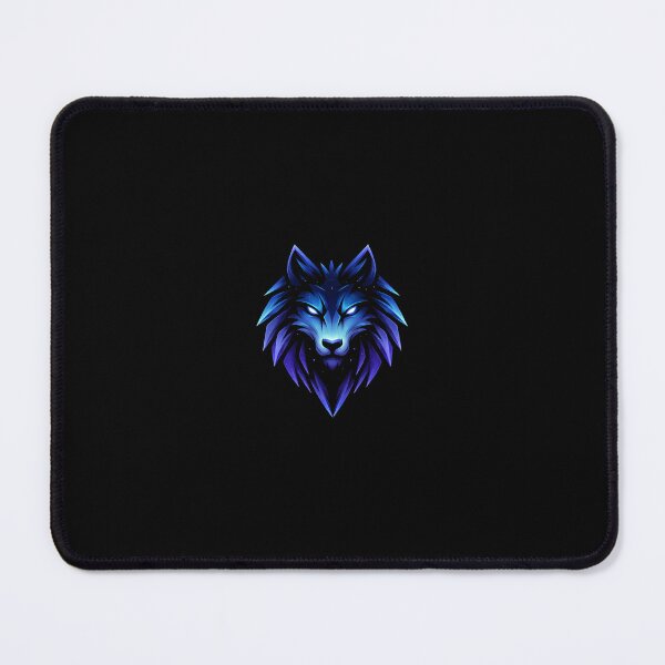 Item preview, Cosmic Wolf Head – Neon Blue Galaxy Wolf Art designed and sold by VishalG526.