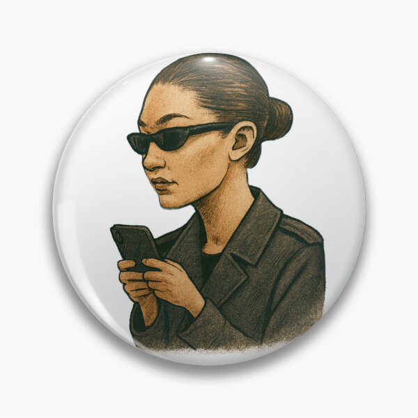 Item preview, URBAN NOIR - The Secret Agent - Mysterious Phone Girl designed and sold by Urban-InkStudio.
