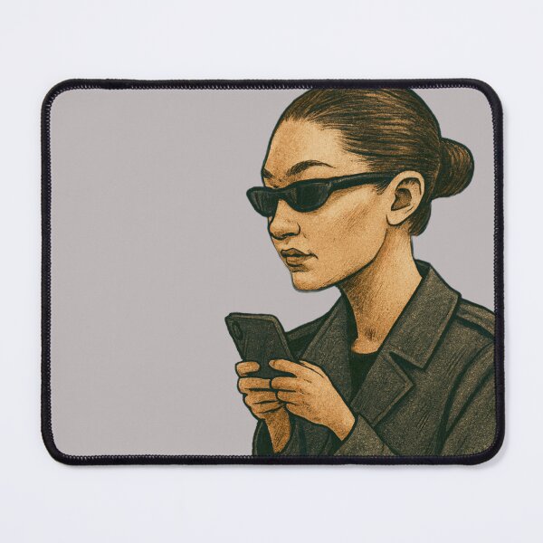 Item preview, URBAN NOIR - The Secret Agent - Mysterious Phone Girl designed and sold by Urban-InkStudio.