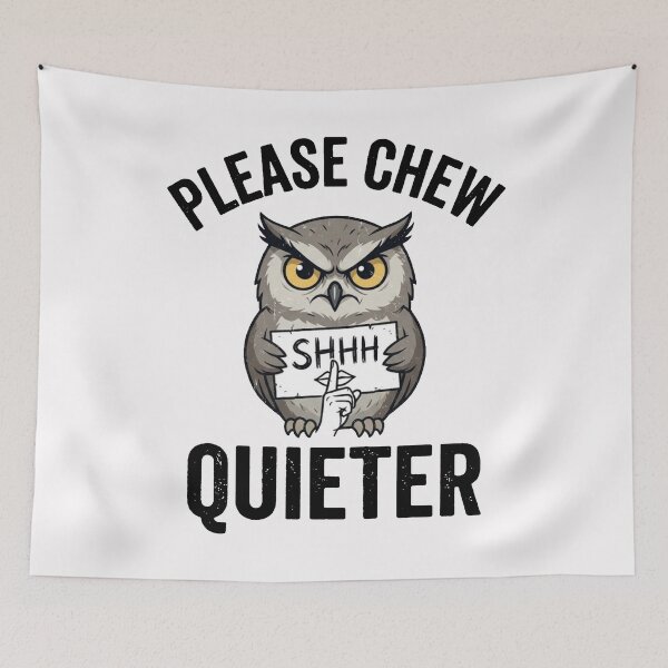 Item preview, Please Chew Quieter Funny Bird Nature  designed and sold by JaidaBruen.