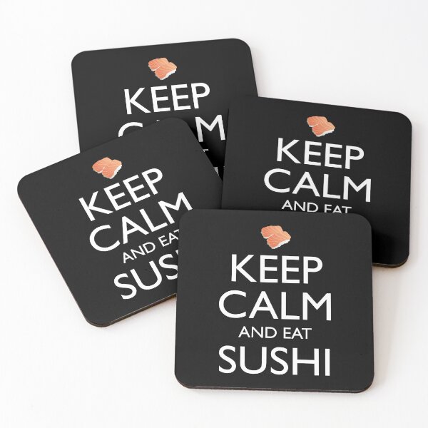 Item preview, Keep Calm And Eat Sushi designed and sold by Cat Lady Designs.