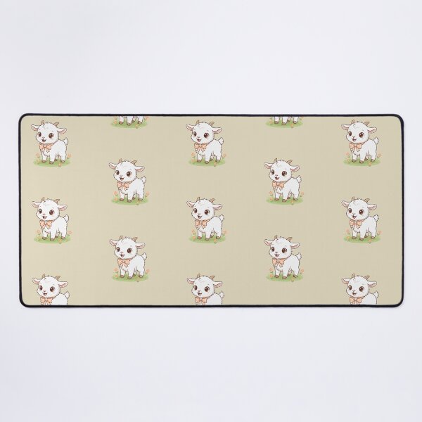 Item preview, Cute Baby Goat Cartoon With Big Eyes designed and sold by LightArt25.