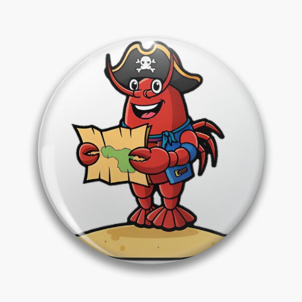Item preview, Lobster Pirate Island Treasure Hunt Fun designed and sold by SunkenCost.