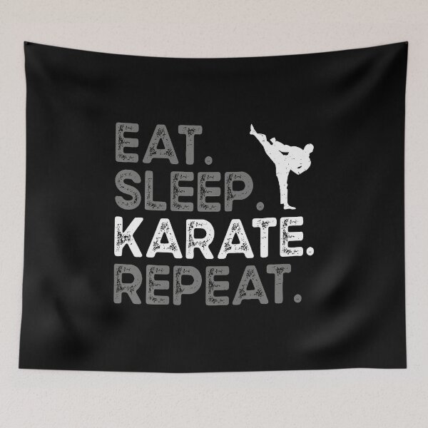 Item preview, Eat Sleep Karate Repeat Funny Karate Men designed and sold by scottsurswab.