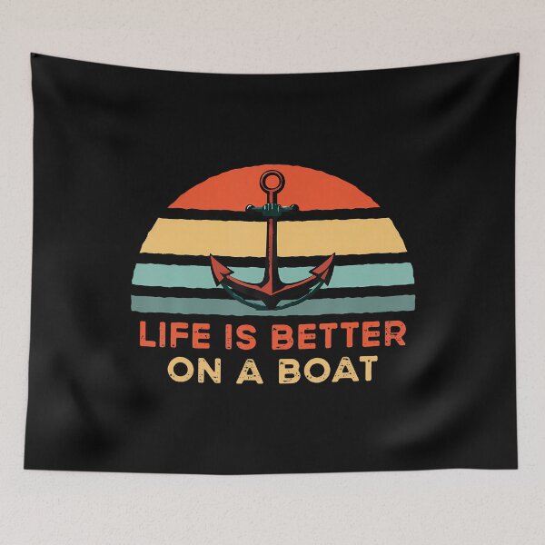 Item preview, Funny Sailing Boating Sailor Boat Life Is Better On A Boat designed and sold by huftyfnruppe.