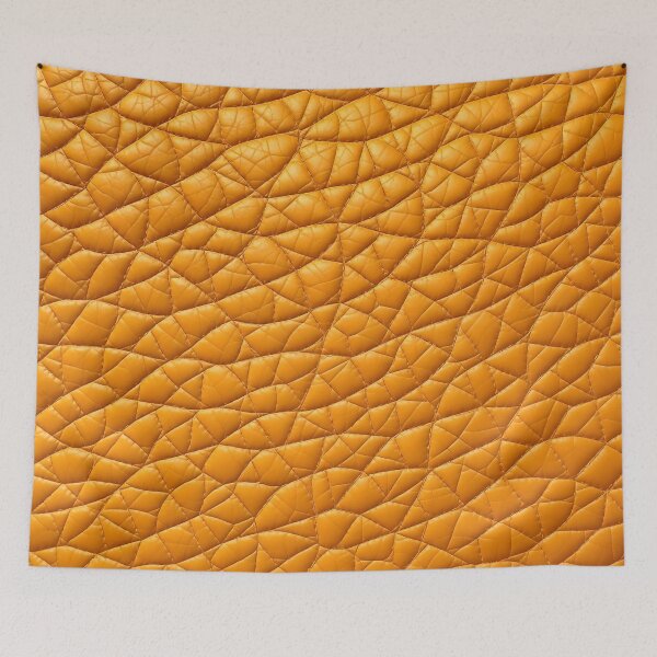 Item preview, Orange Leather Metallic Texture Pattern designed and sold by SolaoLab.
