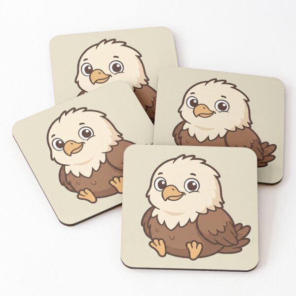 Item preview, Cute Baby Eagle Cartoon With Big Eyes designed and sold by LightArt25.