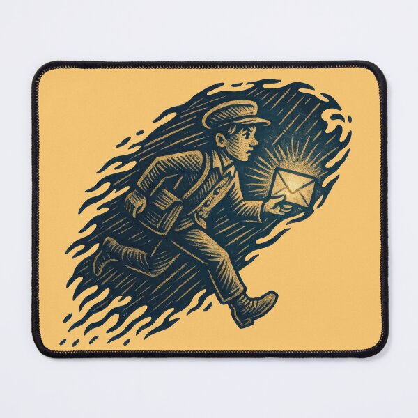 Item preview, Night Runner With Bright News designed and sold by EdvvinStudios.