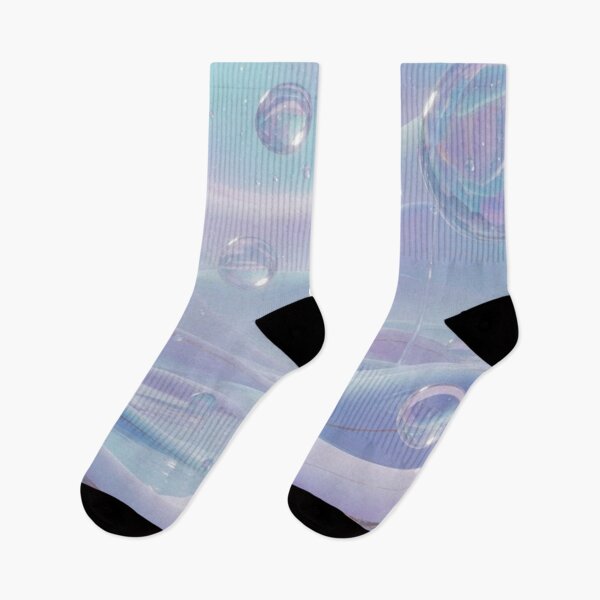 Item preview, Pastel Dreamscape Abstract Waves with Floating Glass Orbs designed and sold by anandsiva2703.