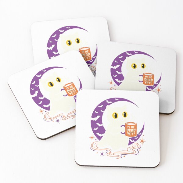 Item preview, Is He Dead Yet? Funny Ghost Cat Halloween Graphic for Fans designed and sold by chattsuede.