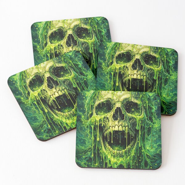 Item preview, Toxic Slime Skull | Dripping Neon Horror Art - Death  designed and sold by lapart.
