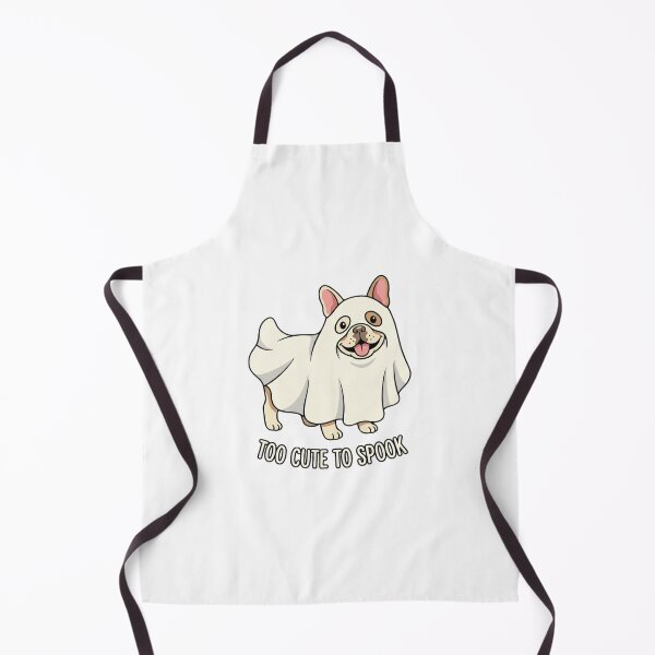 Item preview, Too Cute To Spook French Bulldog Ghost Cartoon Mascot designed and sold by chattsuede.