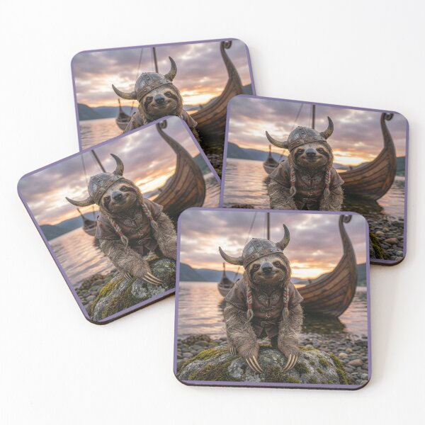 Item preview, Viking Sloth in a Fjord designed and sold by Tridentulus.