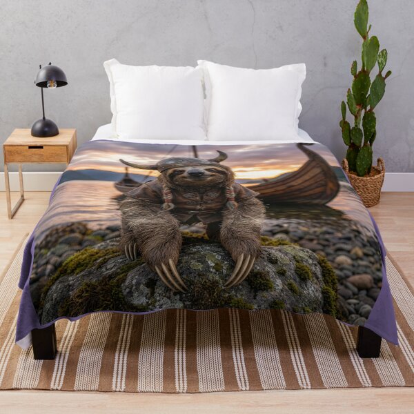 Item preview, Viking Sloth in a Fjord designed and sold by Tridentulus.